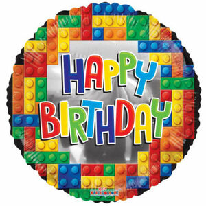 18" Happy Birthday Leggos