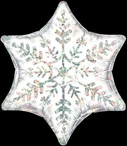 22" Dazzling Snowflake Holographic