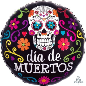18" Colorful Dia De Los Muertos