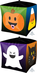 15" Halloween Emoticon Cubez