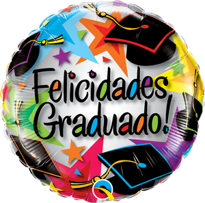 18" Felicidades Graduado! Stars