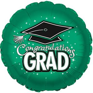 17" Grad Hat Green